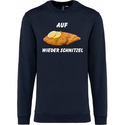 Sweater Auf Wieder Schnitzel | Apres Ski Verkleedkleren | Ski Pully Heren | Foute Party Ski Trui | Navy | maat S